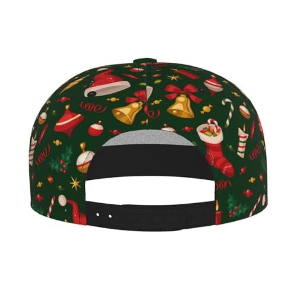 Snapback Baseball Cap Adjustable Flat-Brimmed Hip… - image 4